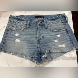 Abercrombie & Fitch Low Waisted Denim Shorts